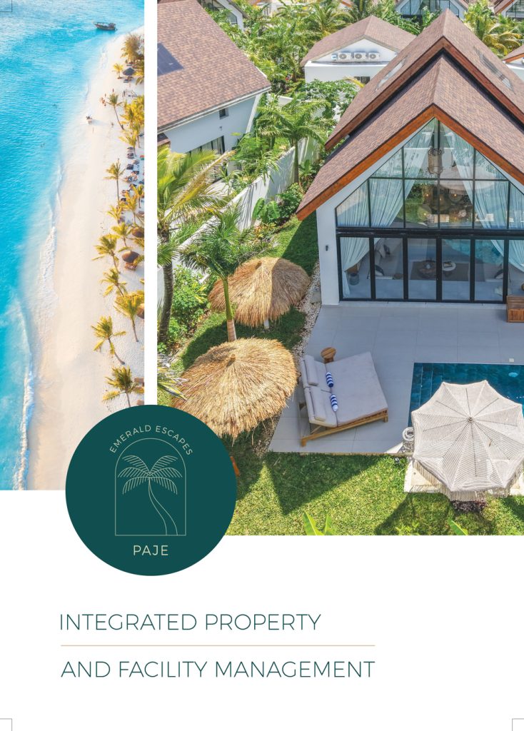 Luxury pool and tropical foliage at Paje Emerald Escapes resort in Zanzibar.