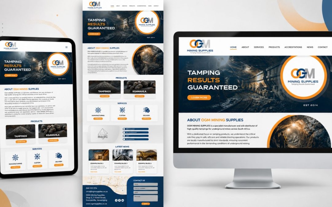 B2B Website Design for Mining Suppliers