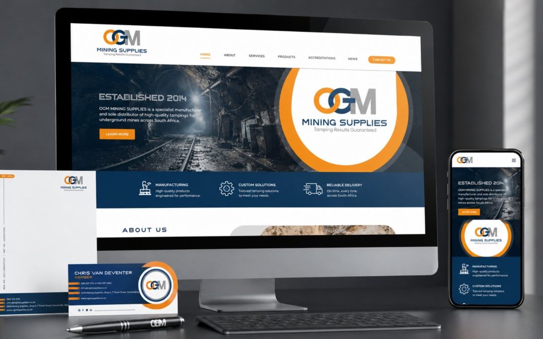 Corporate Identity Design for OGM Mining Supplies